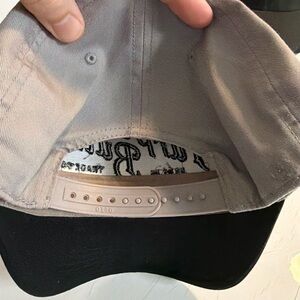 OTTO Beige Snapback Hat with Red Logo